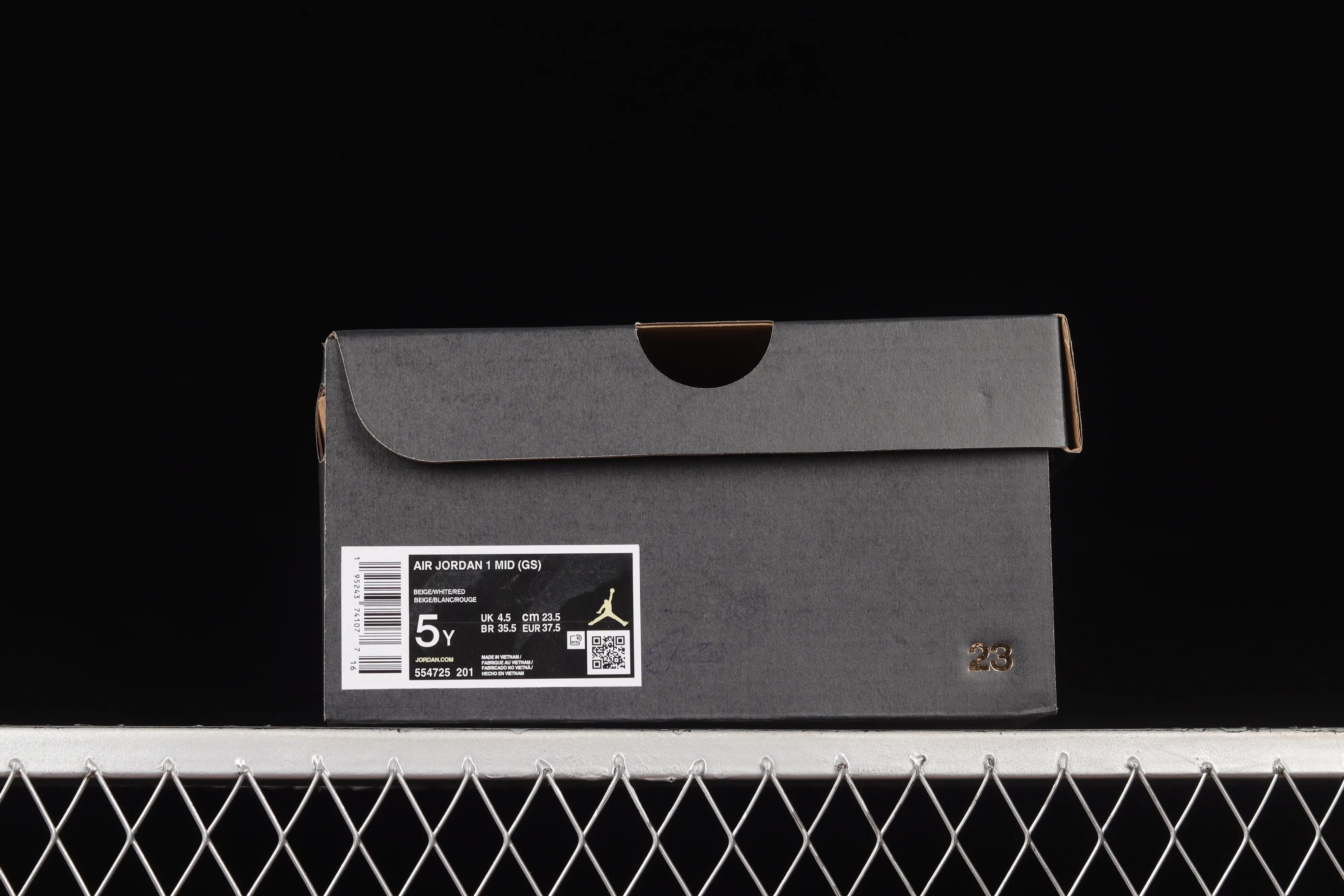All categories Air Jordan Jordan series basketball shoes Air Jordan 1 Mid Air Jordan AJ1 Mid AJ1 Joe 1 white yellow red mid-top basketball shoes 554725-201